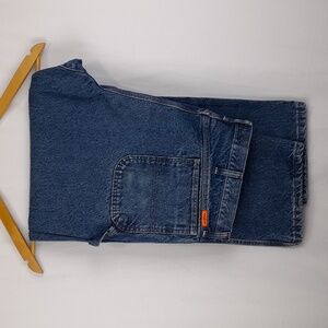 Wrangler 42x32 Mens Riggs Workwear Fire Resistant Carpenter Blue Denim Jeans